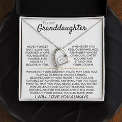 To My Granddaughter - Necklace Gift Set - SS365